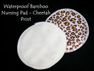 4 Waterproof Reusable Bamboo Nursing Breast Pad Organic
