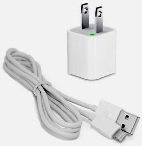 Genuine Apple USB Adapter 8 Pin USB Cable Wall Charger for Apple iPhone 5