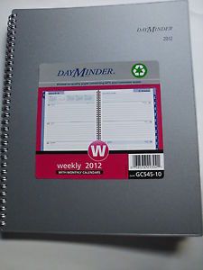 Day Minder 2012 Weekly Appointment Planner Calendar Book Black GC545 10