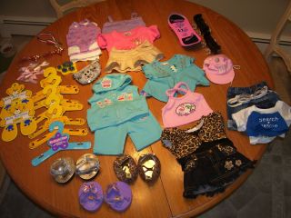 Lot of Build A Bear Workshop Girl Clothing Accessories