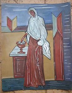 Russian Icon Painting Art on Paper 1