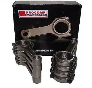 Procomp Small Block Chevy Connecting Rods 6" Bushed 327 350 400 SBC I Beam 5140