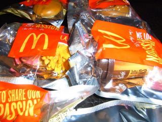 McDonalds Menu Mini Food Cell Phone Strap Full Kit Set McDonald Toys Part 1