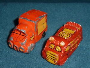 Vintage Toy Trucks Wallace Berrie Fire Engine Merry Mover Hallmark Diecast