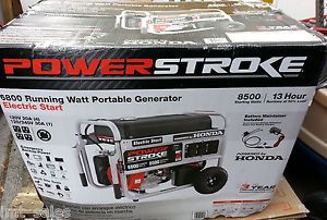 Powerstroke PS907000A 6800 Watt Generator w Honda Engine GX390 Electric Start