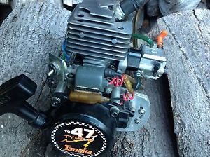 Large Gas 2 Stroke Engine Tanaka 47cc 1 4 1 5 Scale RC Drag Boat Truck Buggy