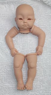 New Reborn Doll Kit Silicone Vinyl Head 3 4 Arms and Legs for 20 22" Baby Doll