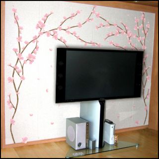 Cherry Blossom Decor Mural Art Paper Wall Sticker 045