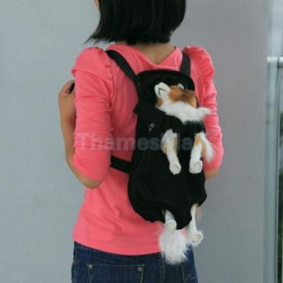 Hi Q Front Style Pet Dog Carrier Backpack with Legs Out Design Size M Black New