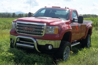 GMC Sierra 3500 HD 4 Wheel Dr 6" Lift Kit 20" XD Rims Fender Flares Brush Bar