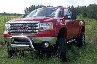 GMC Sierra 3500 HD 4 Wheel Dr 6" Lift Kit 20" XD Rims Fender Flares Brush Bar