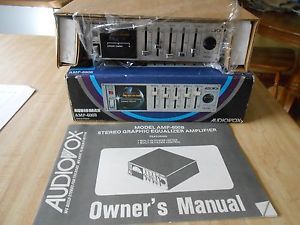 Vintage Audiovox Amp 600B Stereo Power Amplifier Graphic Equalizer Still in Box