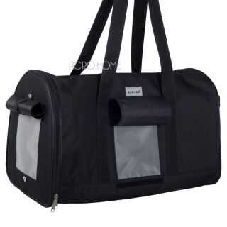 18"Black Durable Vents Pet Dog Cat Travel Bag Carrier Hand Carry Crate Tote D156