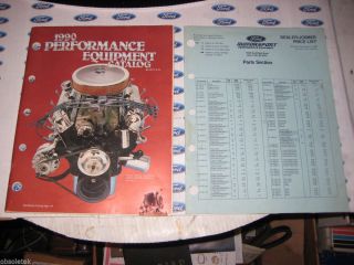 1990 90 Ford Motorsport SVO Performance Equipment Engines Performance Parts
