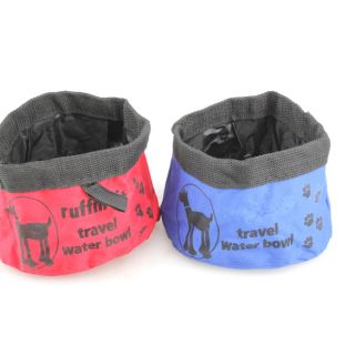 Pet Dog Cat Collapsible Foldable Travel Camping Food Water Feeder Bowl Dish