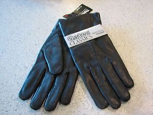 Gates Classics Black Leather Gloves Thinsulate Lined Size Medium
