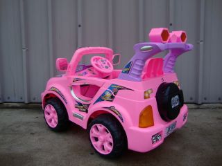 New Pink Kids Ride on Car 6V Wheels Power Remote Car