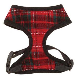 Yuletide Tartan Plaid Dog Soft Harness East Side Collection Holiday Christmas