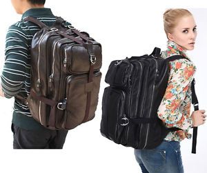 Top Leather Hiking Travel Climbing Laptop Cases Backpack Luggage Duffle Gym Bags