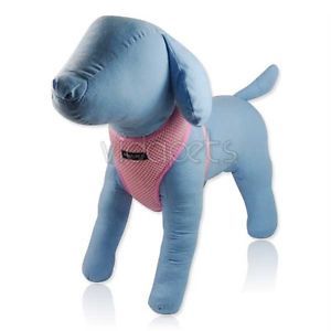 13 16" Girth Pink Soft Mesh Comfort Dog Harness Vest Collar Small XS