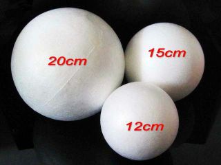 Styrofoam Foam Balls Arts Crafts Polystyrene Balls from Vary 3" 5 9" Ball