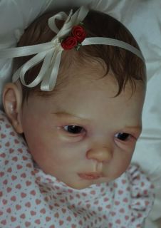 Alla's Babies Beautiful Reborn Baby Doll Ilvie Sabine Altenkirch Painted Hair