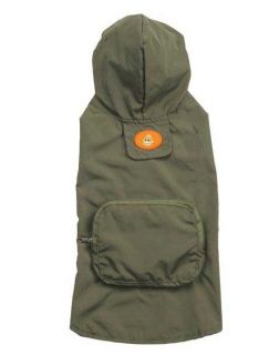 Dog Rain Coat Jacket Pet Waterproof Raincoat Monkey Business Green Raspberry