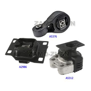 05 07 Ford Focus 2 3 Engine Motor Trans Mount Kit 3pcs A5312 A5376 A2986