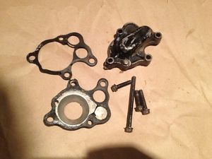 87 1987 Honda CR500 Engine Water Pump Cover w Hardware Clutch Right Side CR 500