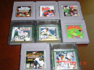Huge MLB Baseball Lot Game Boy GBC Color Advance GBA SP Ken Griffey Jeter Thomas