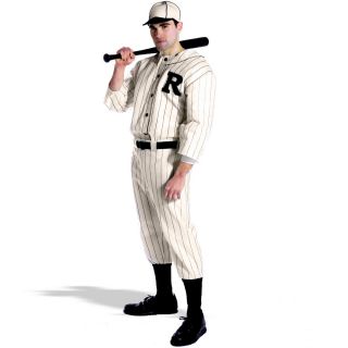 Old Tyme Baseball Player Adult Costume Basebal Babe Ruth 30s