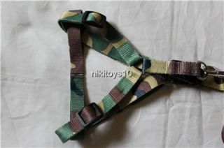 Small Size Soft Nylon Adjustable Dog Harness and Leash Set