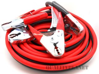 25ft Heavy Duty 2 Gauge Booster Jumper Cables Auto Car Jumping Cables 600Amp