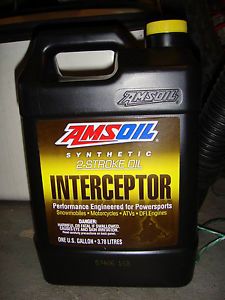 Amsoil Interceptor Synthetic 2 Stroke Racing Motor Engine Oil 1 One Gallon New