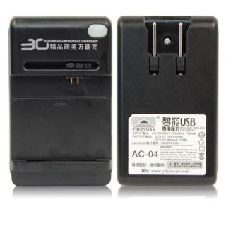 US EU UK 360° Business Universal Battery Charger Adapter for All Mobile Phone