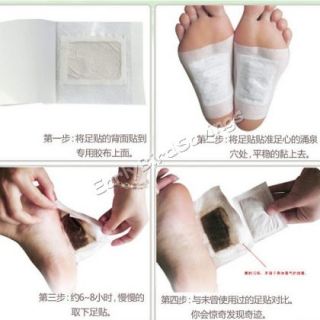 100 Pcs Detox Foot Pads Patch Detoxify Toxins Adhesive Fit Health Beauty Care