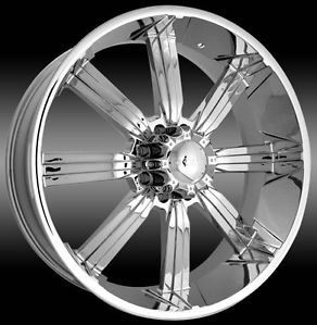 30" Dcenti 903 Chrome 8 Lug Wheels Rims Hummer H2 Chevy 2500 Ford 26 28 22 24