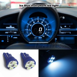2X T10 Wedge 194 W5W Ice Blue LED Car Dome Instrument Dash Lights Bulbs Lamp
