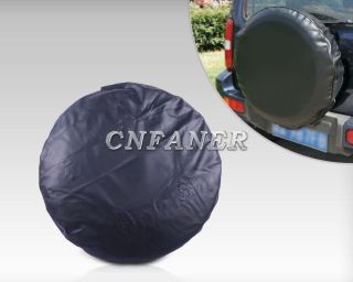 New Universal Spare Wheel Tire Tyre Soft Cover 33” Pure Black