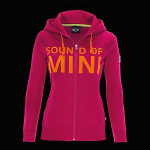 Mini Cooper Women's Ladie's Pink Sound sweat Jacket Sweater Hoodie Coat New