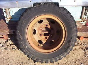 Military Truck Wheel 20" 9 00x20 Tire Vintage Nondirectional 6 Lug Studebaker