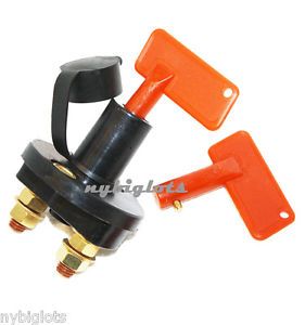 New Battery Disconnect Kill Cutoff Switch Car Boat Truck Brass Terminals Cut Off