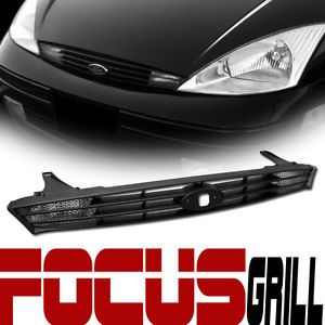 Blk Sport Front Hood Bumper Grill Grille Clear Signal Light 00 04 Ford Focus