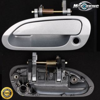 98 02 Honda Accord Front Left Exterior Outside Door Handle Silver NH 612M B643