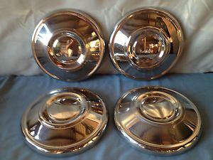 Vintage Dog Dish Hubcaps Set of 4 Chevy Ford Dodge