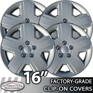 2007 2010 Dodge Avenger 16" Silver Clip on Hubcaps Wheel Covers