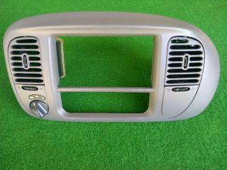 97 03 Ford F150 Dash Radio Heater Bezel Trim Dark Grey