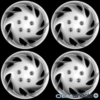 4 New Silver 15" Hub Caps Fits Saturn SUV Car Center Wheel Covers Set