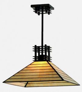 Mission Arts Crafts Oriental Design Lighting Ceiling Pendant Light Fixture