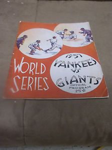 1937 World Series Program New York Yankees vs New York Giants at Yankee Stadium